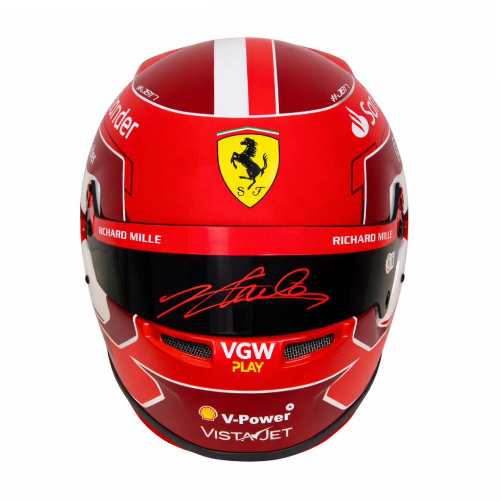 Charles Leclerc Signed Full Size Formula 1 Ferrari Helmet with Beckett COA