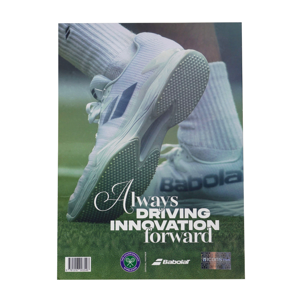 Carlos Alcaraz Signed 2023 Wimbledon Tennis Finals Program with ICONS COA