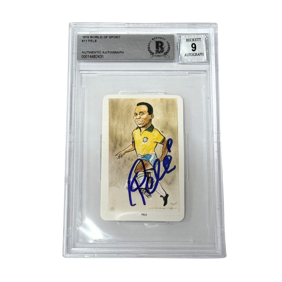 Pele Signed 1979 Venorlandus #11 Our Heroes World of Sport - BGS Autograph 9