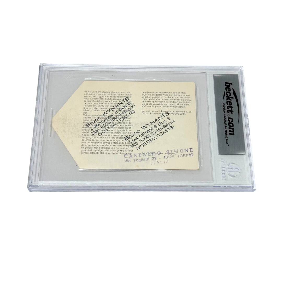 Ronaldo Nazario Signed 1995 R9 Scores 4 Goals for PSV Ticket - BGS Authentic