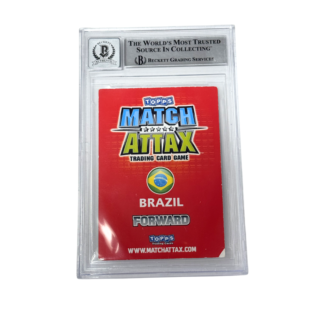 Pele Signed Match Attax Card - BGS Autograph 10