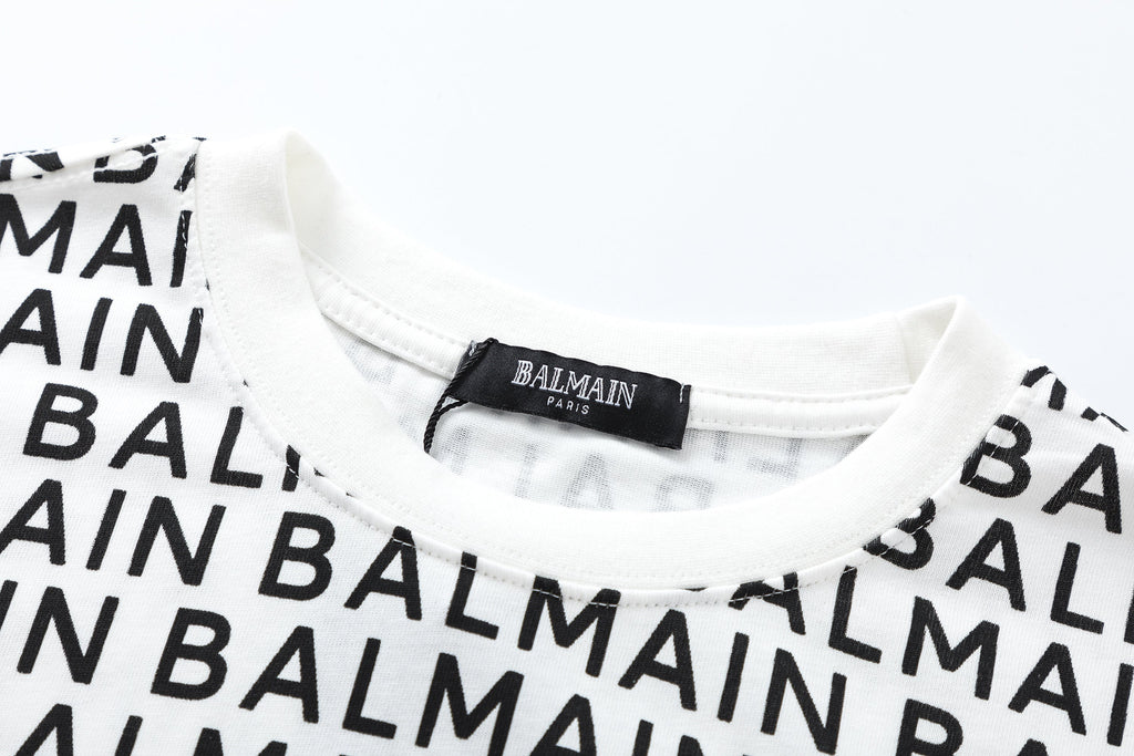 BALMAIN Logo Print T-shirt