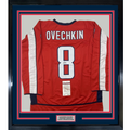 Framed Autographed/Signed Alexander Alex Ovechkin 35x39 Washington Red Hockey Jersey JSA COA
