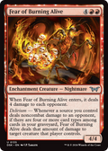 Fear of Burning Alive (DSK-135) - Duskmourn: House of Horror: (enchantment)