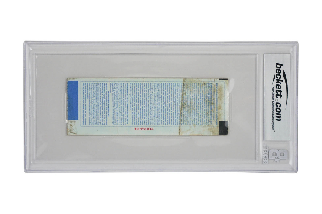 Ronaldo Nazario Signed 1996 First Olympic Goal Match Ticket – BGS Authentic