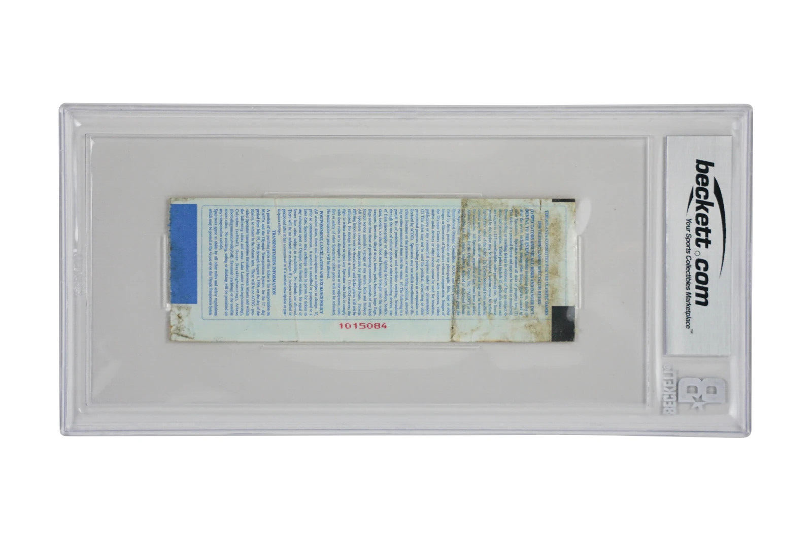 Ronaldo Nazario Signed 1996 First Olympic Goal Match Ticket – BGS Authentic