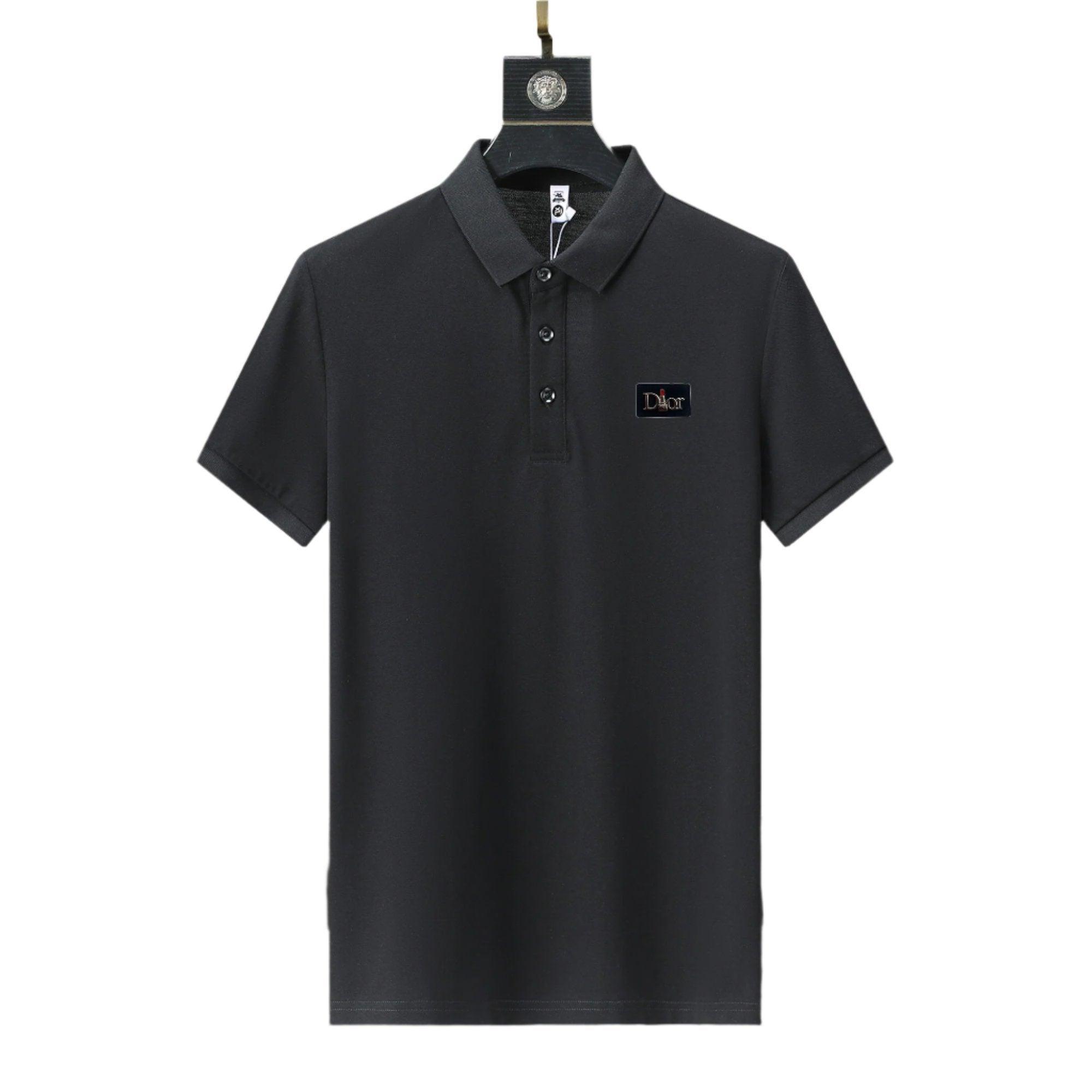 Dior Black T-Shirt With Collar