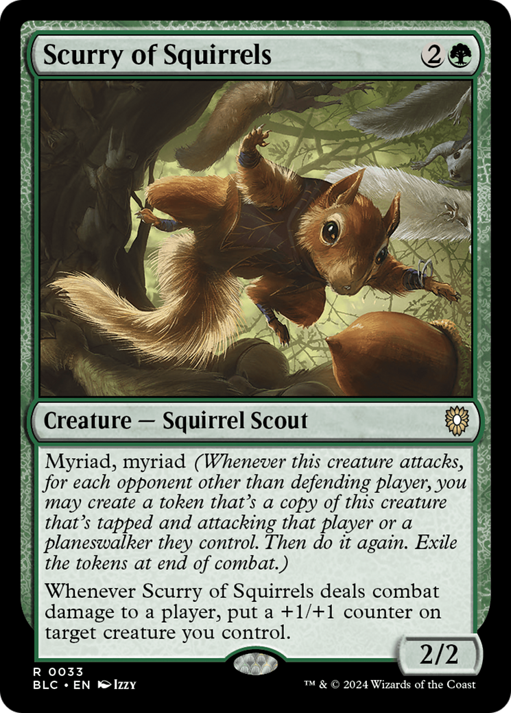 Scurry of Squirrels (BLC-033) - Bloomburrow Commander