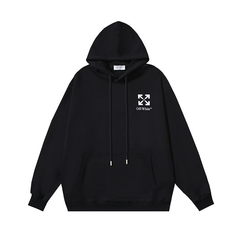 OFF-WHITE Arrows Print Hoodie White/Black