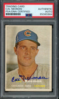 Cal Neeman Signed 1957 Topps Card #353 Chicago Cubs PSA/DNA 184158