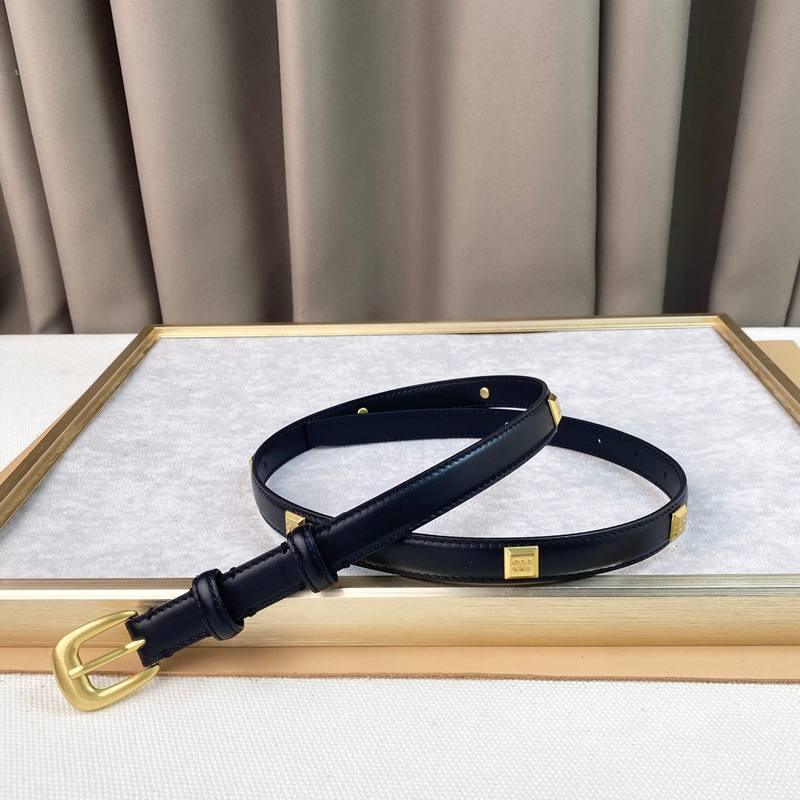 Celine Women Gold Buckle Belt 'Black'