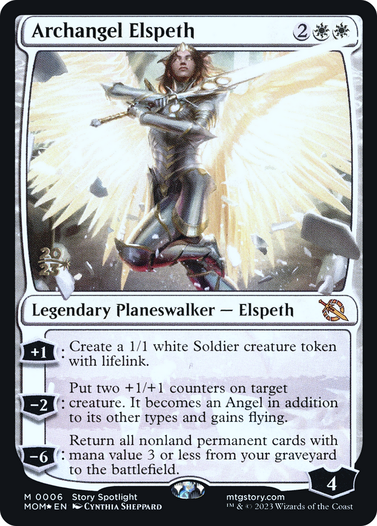 Archangel Elspeth (PRE-006) - March of the Machine Promos Foil