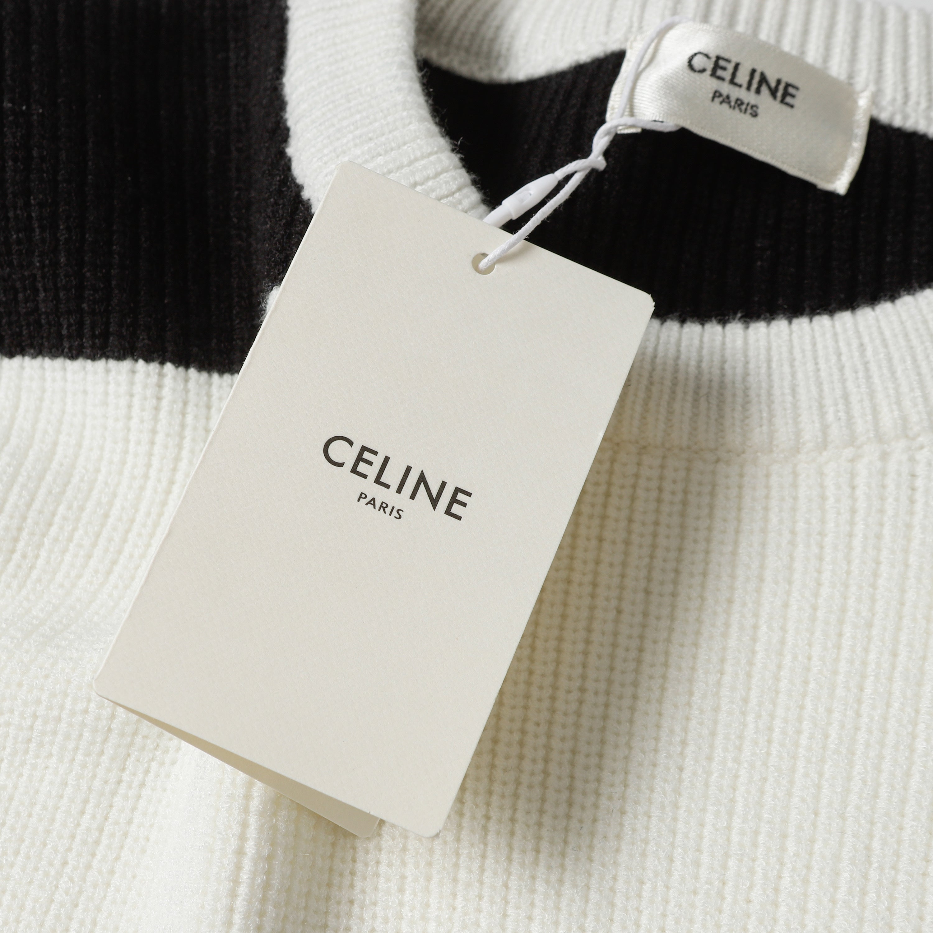 CELINE Large Silhouette Striped Sweater