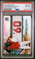 Graded 2023 Topps Bowman Ceddanne Rafaela #BTP60 Scouts Top 100 Rookie RC Baseball Card PSA 10 Gem Mint