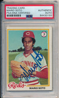 Mario Soto Reds Signed/Autographed 1978 TOPPS Rookie Card #427 PSA/DNA 164210