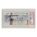 Xavi Signed 2000 Spain National Team Debut Match Ticket – PSA 1.5