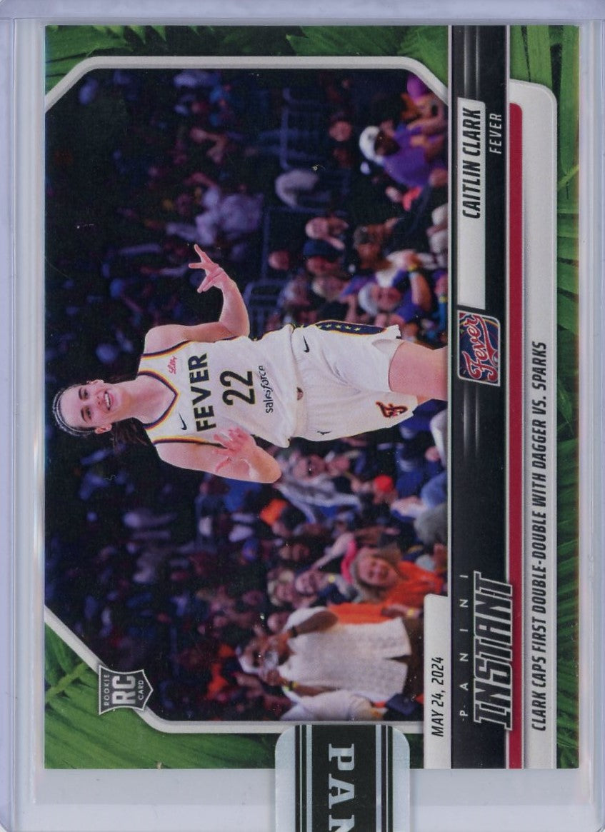 2024 Panini Instant Caitlin Clark #28 Jungle /25 Rookie RC Basketball Card