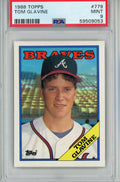 Graded 1988 Topps Tom Glavine #779 Rookie RC Baseball Card PSA 9 Mint