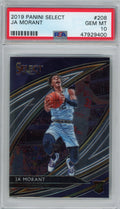 Graded 2019-20 Panini Select Ja Morant #208 Courtside Rookie RC Basketball Card PSA 10 Gem Mint