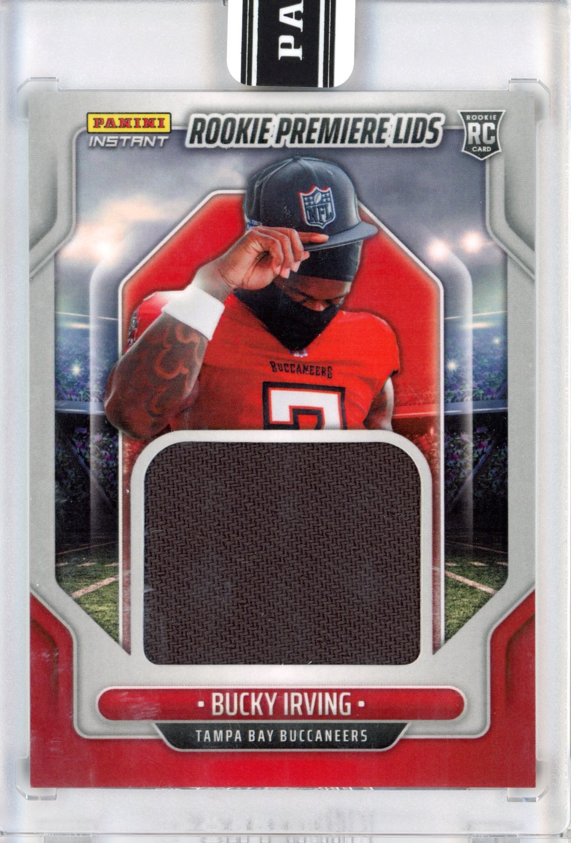 2024 Panini Instant Bucky Irving #RPL-9 Rookie Premiere Lids /10 Rookie RC Football Card