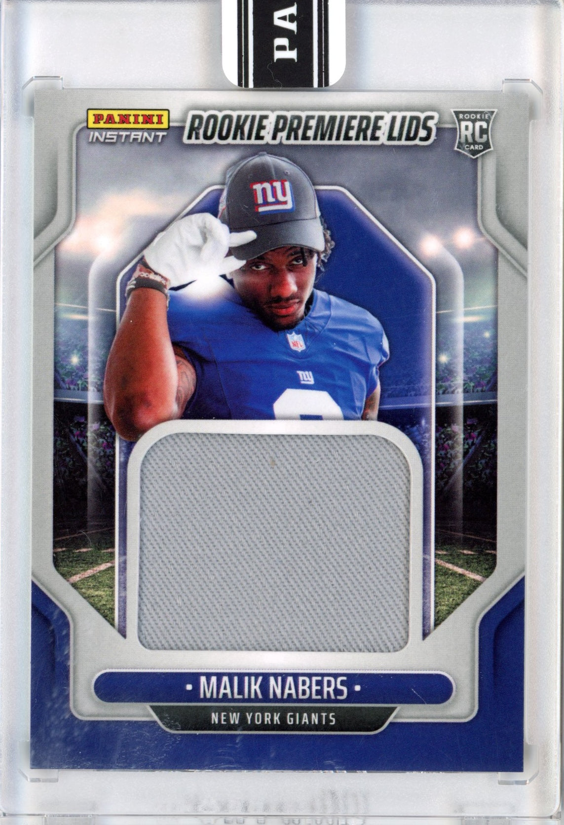 2024 Panini Instant Malik Nabers #RPL-27 Rookie Premiere Lids /10 Rookie RC Football Card