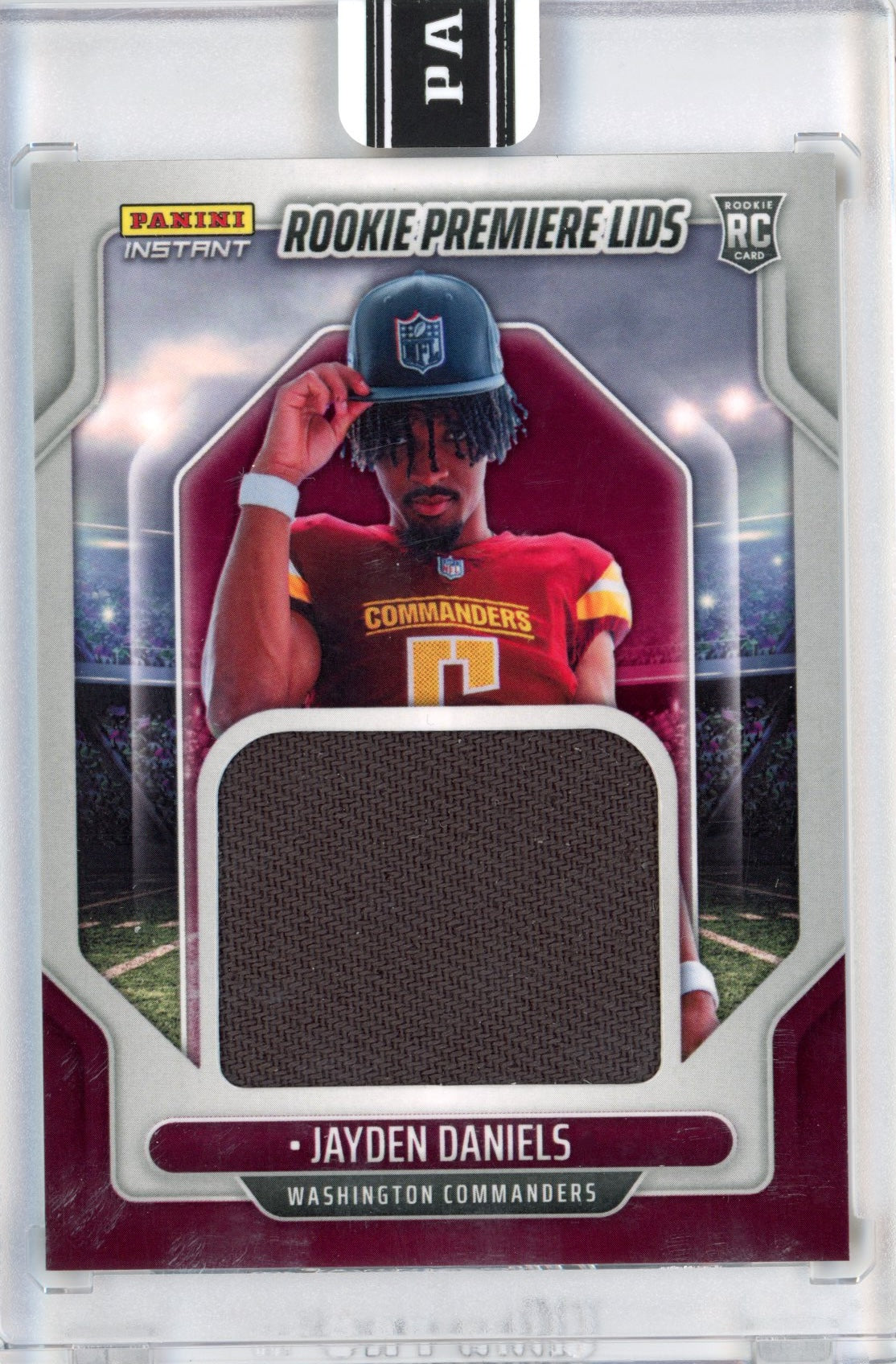 2024 Panini Instant Jayden Daniels #RPL-15 Rookie Premiere Lids /10 Rookie RC Football Card