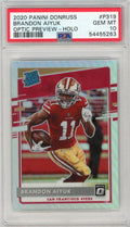 Graded 2020 Panini Donruss Brandon Aiyuk #P319 Optic Preview Holo Rookie RC Football Card PSA 10 Gem Mint