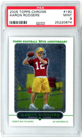 Graded 2005 Topps Chrome Aaron Rodgers #190 Rookie RC Football Card PSA 9 Mint