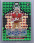 2024 Panini Mosaic Ricky Pearsall #331 25/25 Green Auto Rookie RC Football Card