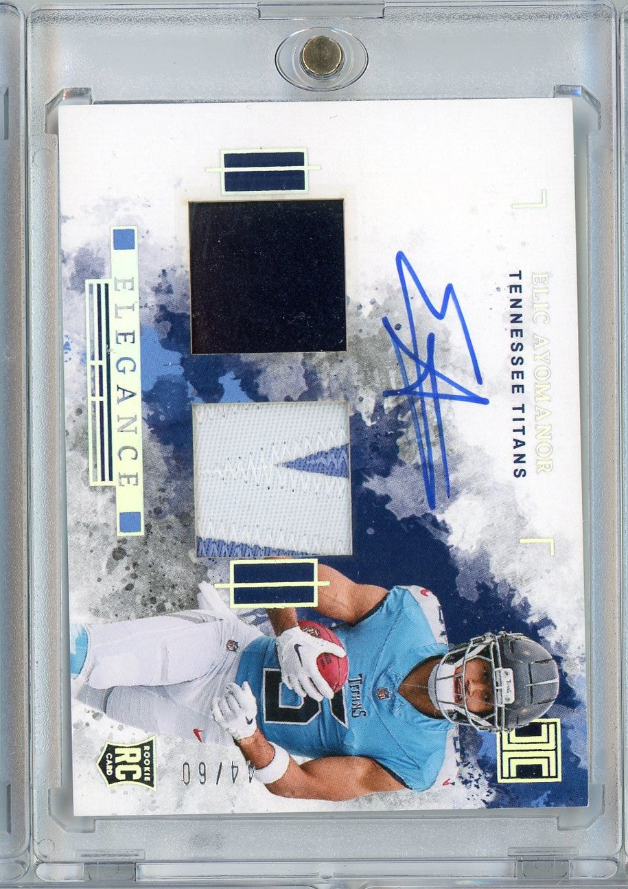 2025 Panini Impeccable Elic Ayomanor #ELE-EAR /60 Relic Auto Rookie RC Football Card