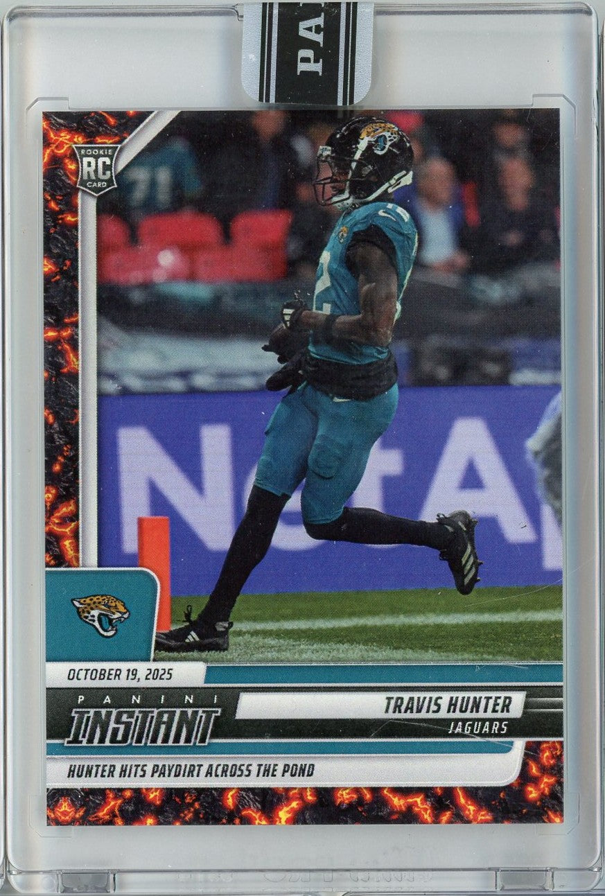 2025 Panini Instant Travis Hunter #157 Magma 1/1 Jacksonville Jaguars Rookie RC Football Card