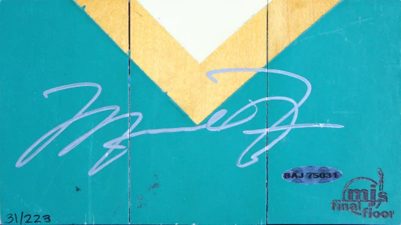 Michael Jordan Signed & Framed 1998 Finals Gm 6 Game Used Floorboard LE /233 UDA