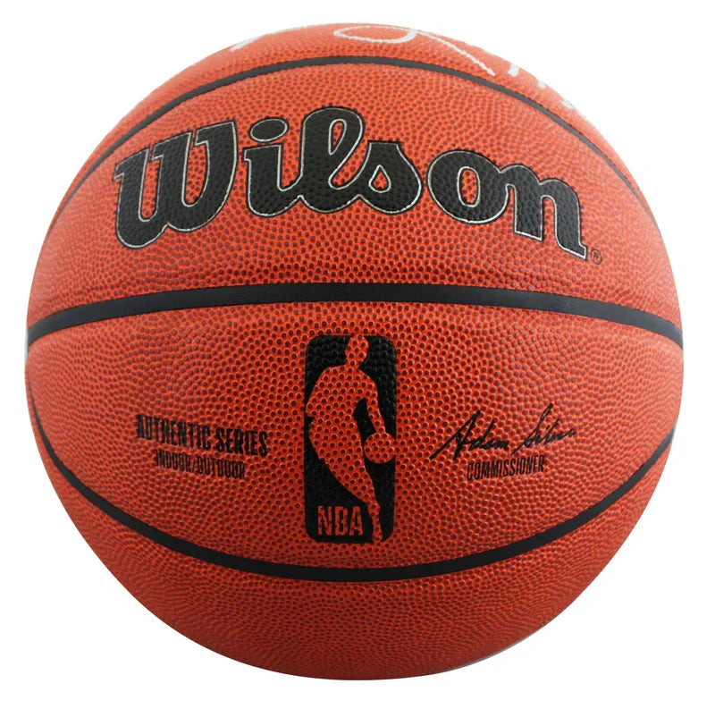 Magic Johnson, Larry Bird & Julius "Dr. J." Erving Signed Wilson Basketball BAS