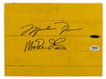 Michael Jordan & Magic Johnson Authentic Signed 8x10 Forum Floorboard PSA & UDA