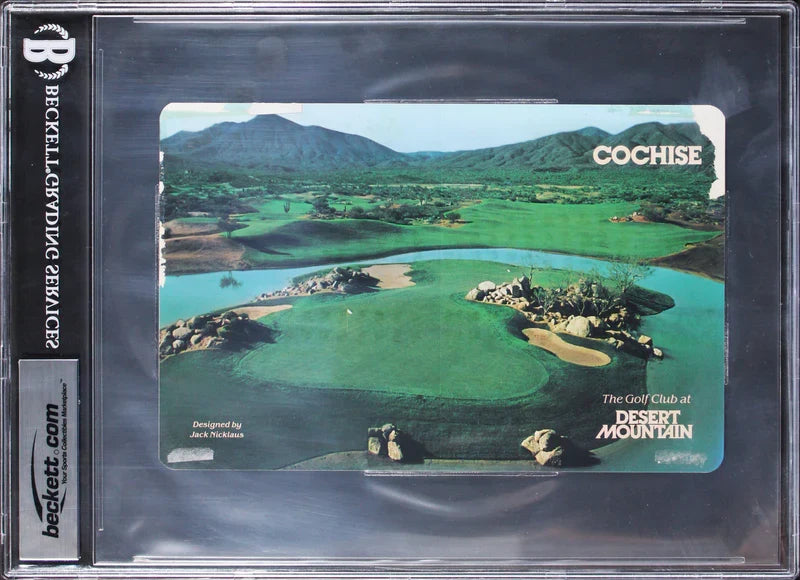 Michael Jordan Signed The Golf Club At Desert Mountain Scorecard BAS