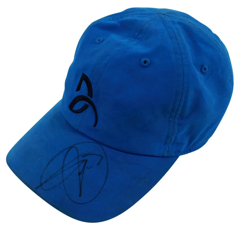 Novak Djokovic Authentic Signed Blue Lacoste Match Used Hat BAS
