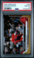 Graded 2025 Topps Now Marcelo Mayer #266 Gold Foil /50 Rookie RC Baseball Card PSA 10 Gem Mint