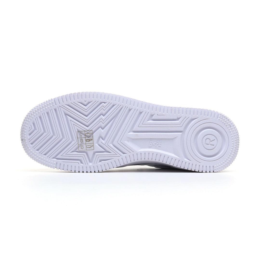 BAPE STA #3 Triple White | A Bathing Ape Sneakers | Premium Leather