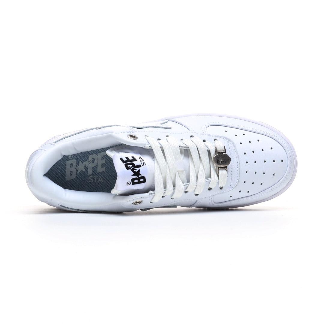 BAPE STA #3 Triple White | A Bathing Ape Sneakers | Premium Leather