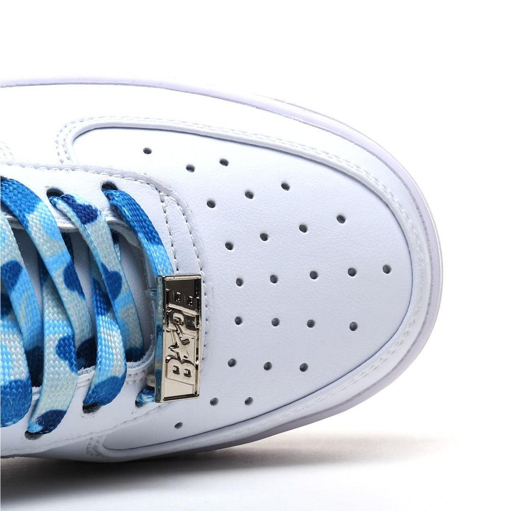 A Bathing Ape Bape Sta Low Camo White Blue Sneakers