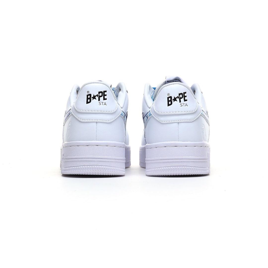 A Bathing Ape Bape Sta Low Camo White Blue Sneakers