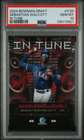 Graded 2024 Topps Bowman Draft Sebastian Walcott #IT20 In Tune Rookie RC Baseball Card PSA 10 Gem Mint
