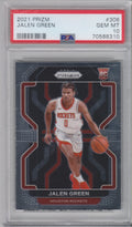 Graded 2021 Panini Prizm Jalen Green #306 Rookie RC Basketball Card PSA 10 Gem Mint