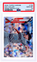 Graded 2020 Topps Chrome Zac Gallen #132 Prism Refractor Rookie RC Baseball Card PSA 10 Gem Mint
