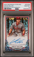 Graded 2024 Topps Bowman Sterling Aidan Miller #PAAM Prospect Autograph Rookie RC Baseball Card PSA 10 Gem Mint