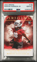Graded 2024 Panini Origins Marvin Harrison Jr #148 Rookie RC Football Card PSA 10 Gem Mint