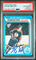 Oilers Wayne Gretzky Signed 1979 O-Pee-Chee #18 Rookie Card Auto 10! PSA